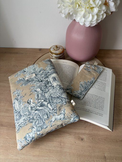 Housse Livre BROCHE - BULLET JOURNAL Elisabeth - Histoire chanvre