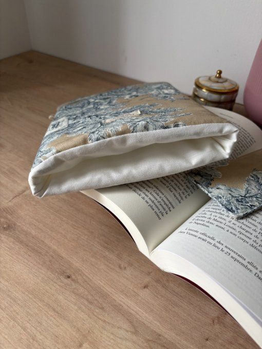 Housse Livre BROCHE - BULLET JOURNAL Elisabeth - Histoire chanvre