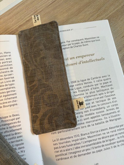 Housse Livre BROCHE - BULLET JOURNAL Elisabeth - Baroque