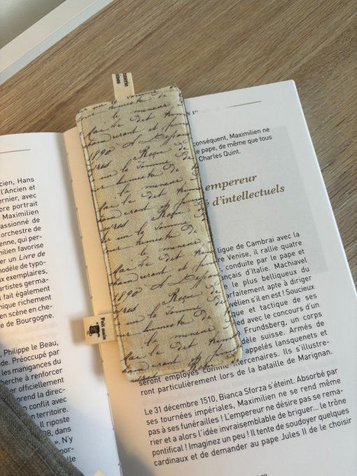 Housse Livre BROCHE - BULLET JOURNAL Elisabeth - Baroque