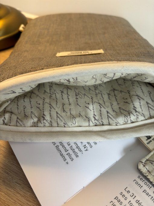 Housse Livre BROCHE - BULLET JOURNAL Elisabeth - Baroque