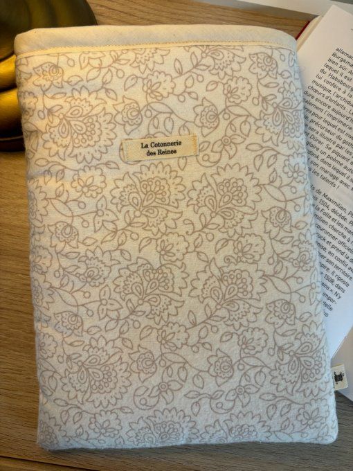 Housse Livre BROCHE - BULLET JOURNAL Elisabeth - Flannelys