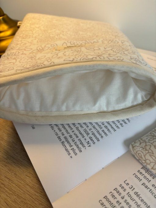 Housse Livre BROCHE - BULLET JOURNAL Elisabeth - Flannelys
