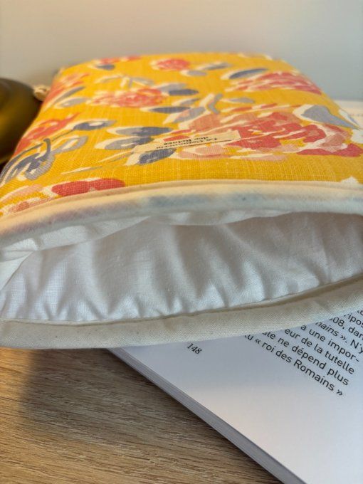 Housse Livre BROCHE - BULLET JOURNAL Elisabeth - Hortensia