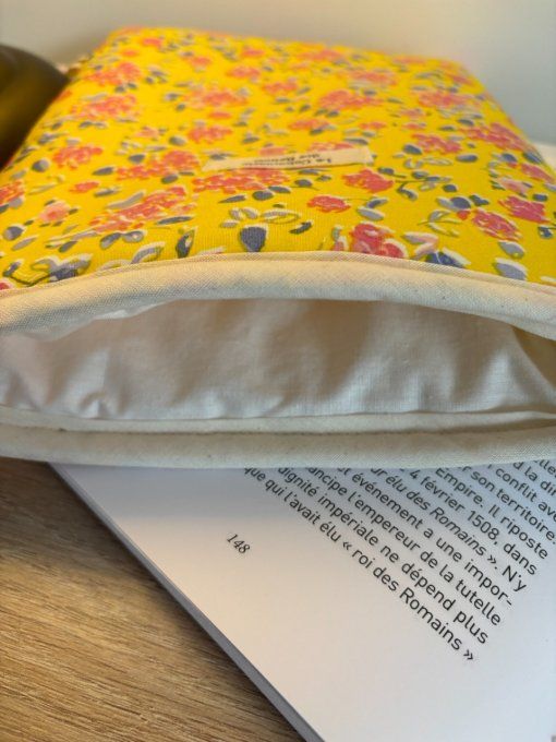Housse Livre FORMAT BROCHE/BUJO Elisabeth - Lila jaune