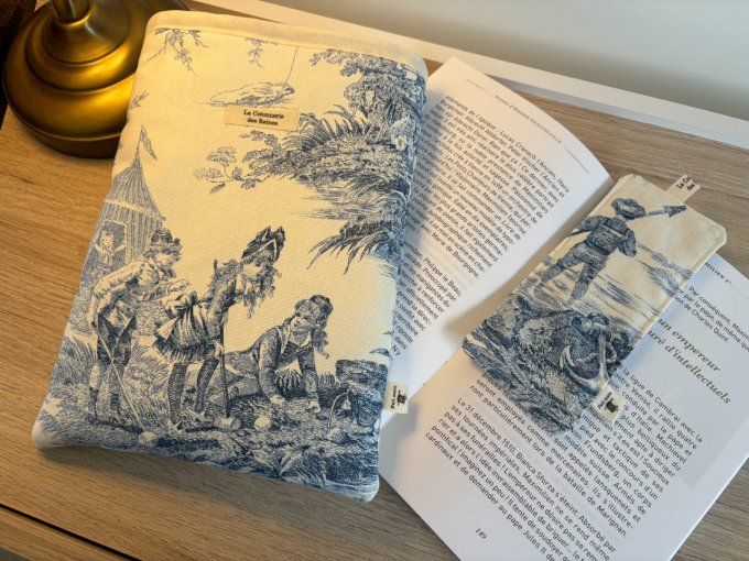 Housse Livre BROCHE - BULLET JOURNAL Elisabeth - Histoire d'eau 