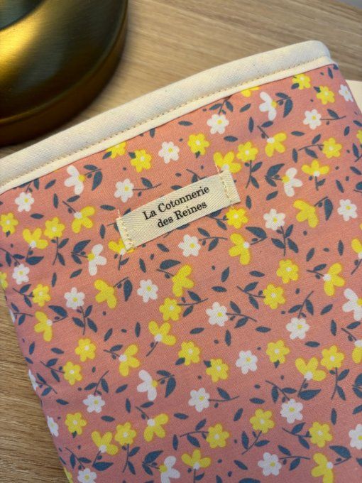 Housse Livre POCHE Hortense - Bouquet corail
