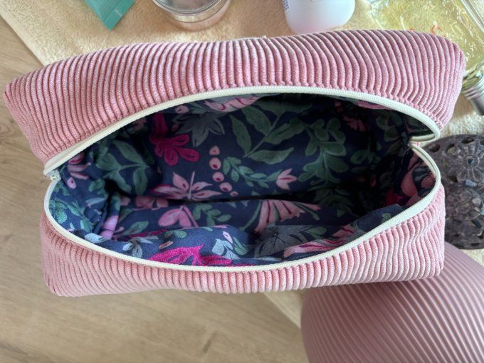 Ensemble de toilette Eugénie - Douceur rose pâle/ Glycine 