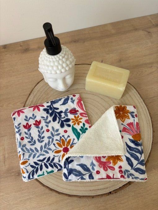 Ensemble de toilette Eugénie - Velours rose - dentelle - Bain de fleurs 