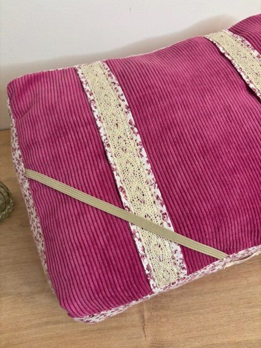 Coussin de lecture Agatha - Douceur rose/Nina 