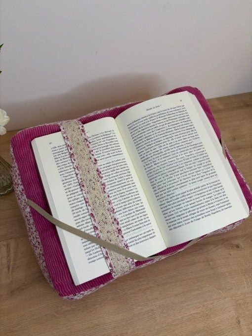 Coussin de lecture Agatha - Douceur rose/Nina 