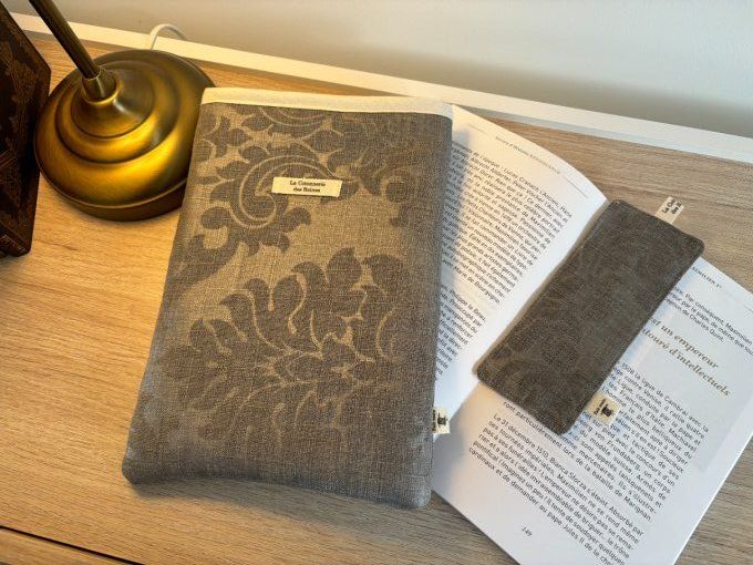 Housse Livre BROCHE - BULLET JOURNAL Elisabeth - Baroque
