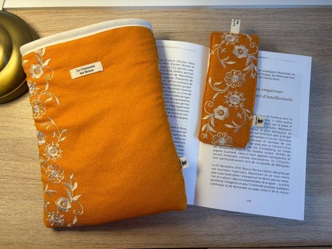 Housse Livre FORMAT BROCHE/BUJO Elisabeth - Jaïpur