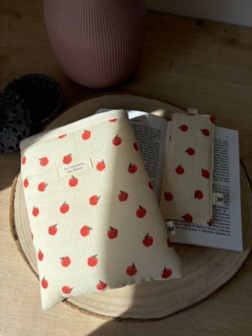 Housse Livre POCHE Hortense - Pomme d'amour