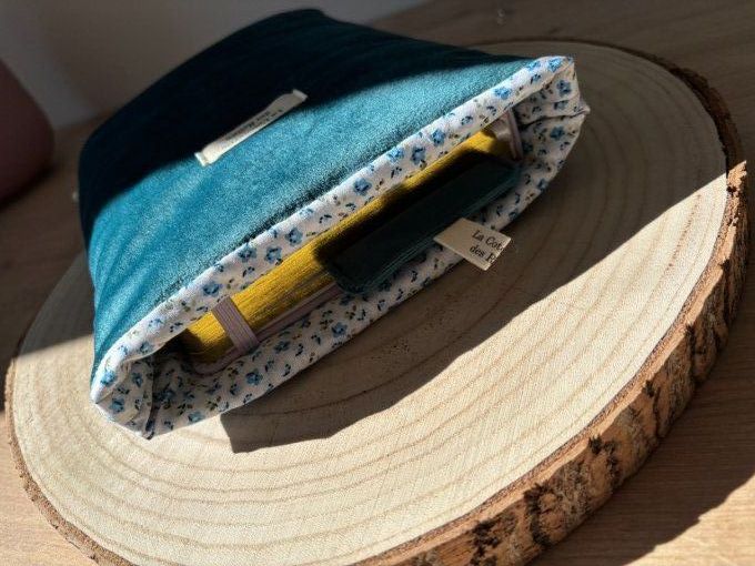 Housse Livre FORMAT BROCHE/BUJO Elisabeth - Canard/ Violette