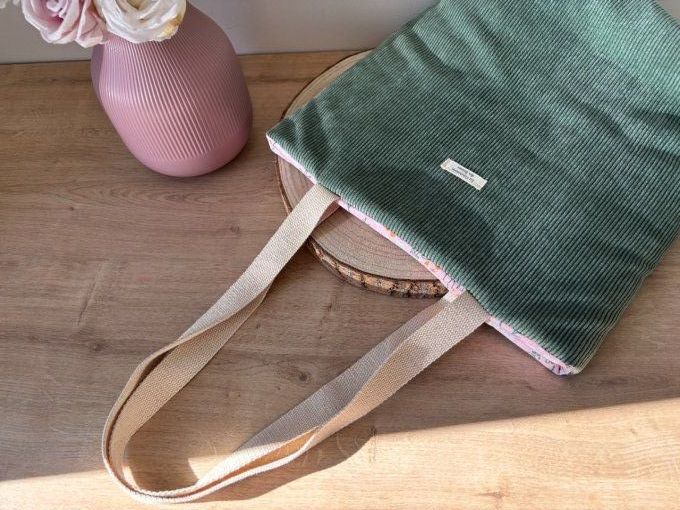 Sac Aliénor - Douceur de sauge/ Fleurs des champs 