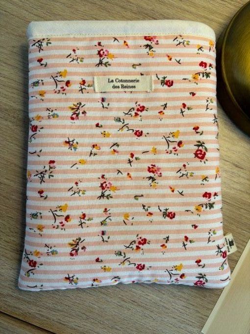 Housse Livre POCHE Hortense - Eau de rose 