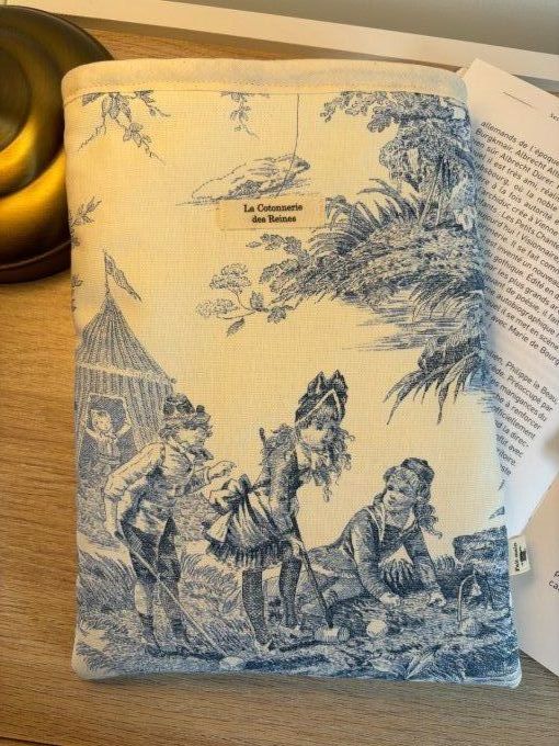 Housse Livre BROCHE - BULLET JOURNAL Elisabeth - Histoire d'eau 