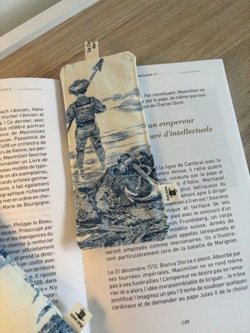 Housse Livre BROCHE - BULLET JOURNAL Elisabeth - Histoire d'eau 